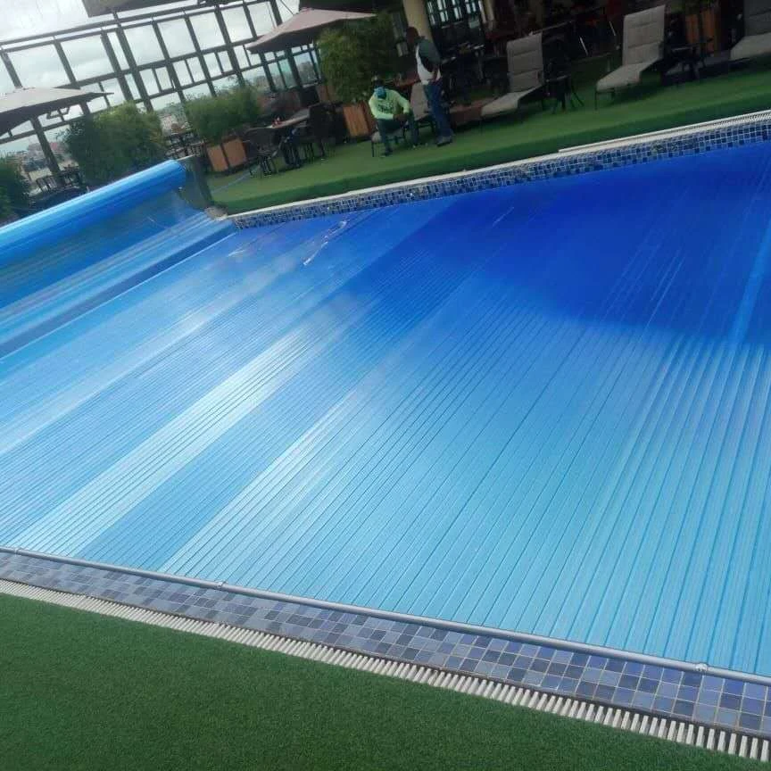 Gold supplier Pool equipment cover  PC slats solar pool cover for  above ground and inground pool