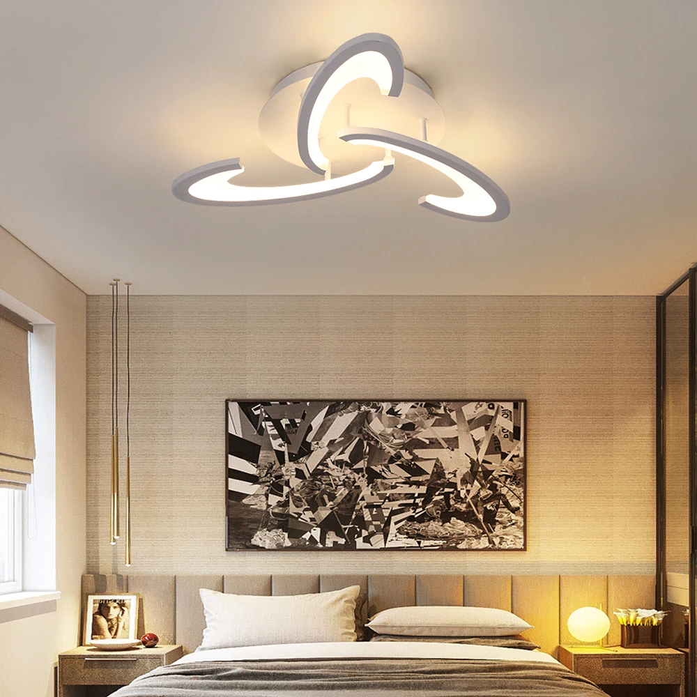 Moderne Decke Lampe Acryl Led Kronleuchter Wohnkultur RC Dimmen Plafond Anhänger Leuchte Wohnzimmer Esszimmer Schlafzimmer Glanz – Detail 9