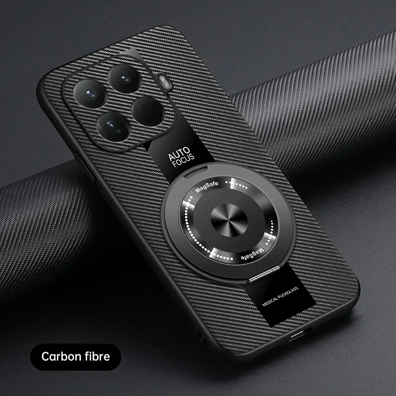 حافظة لهاتف Xiaomi MI 15T Pro جديدة راقية من الجلد العادي 360 حامل دوران مضاد للسقوط غطاء للزوجين لهاتف Xiaomi 15T Pro مقاوم للصدمات Funda #4