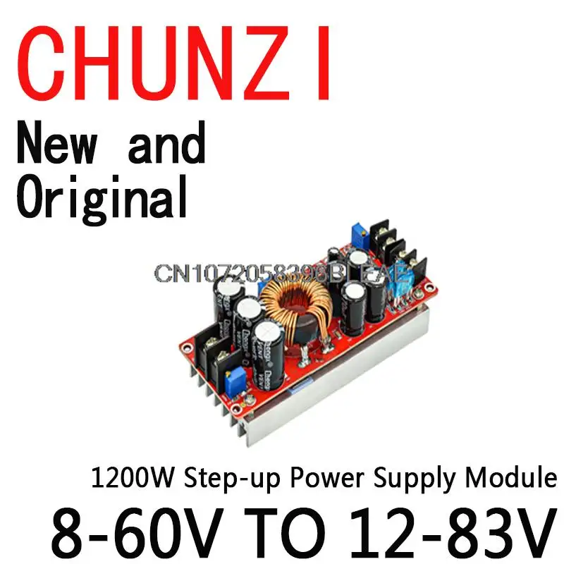 1200W 20A DC Converter Boost Car Step-up Power Supply Module 8-60V To 12-83V