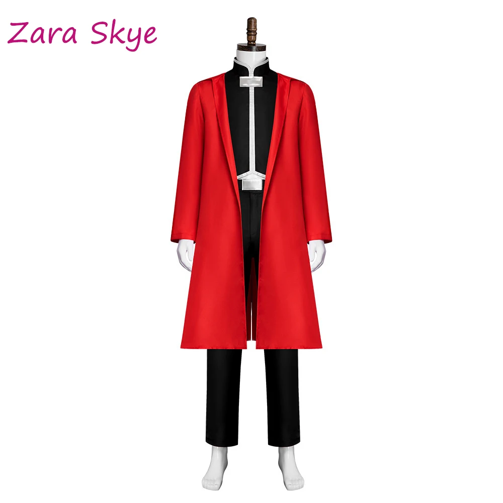 Fullmetal Alchemist Alastor cosplay Anime costumes Edward Elric  aldult disfraz Coat Top pants  Anime Halloween Party Suit stage