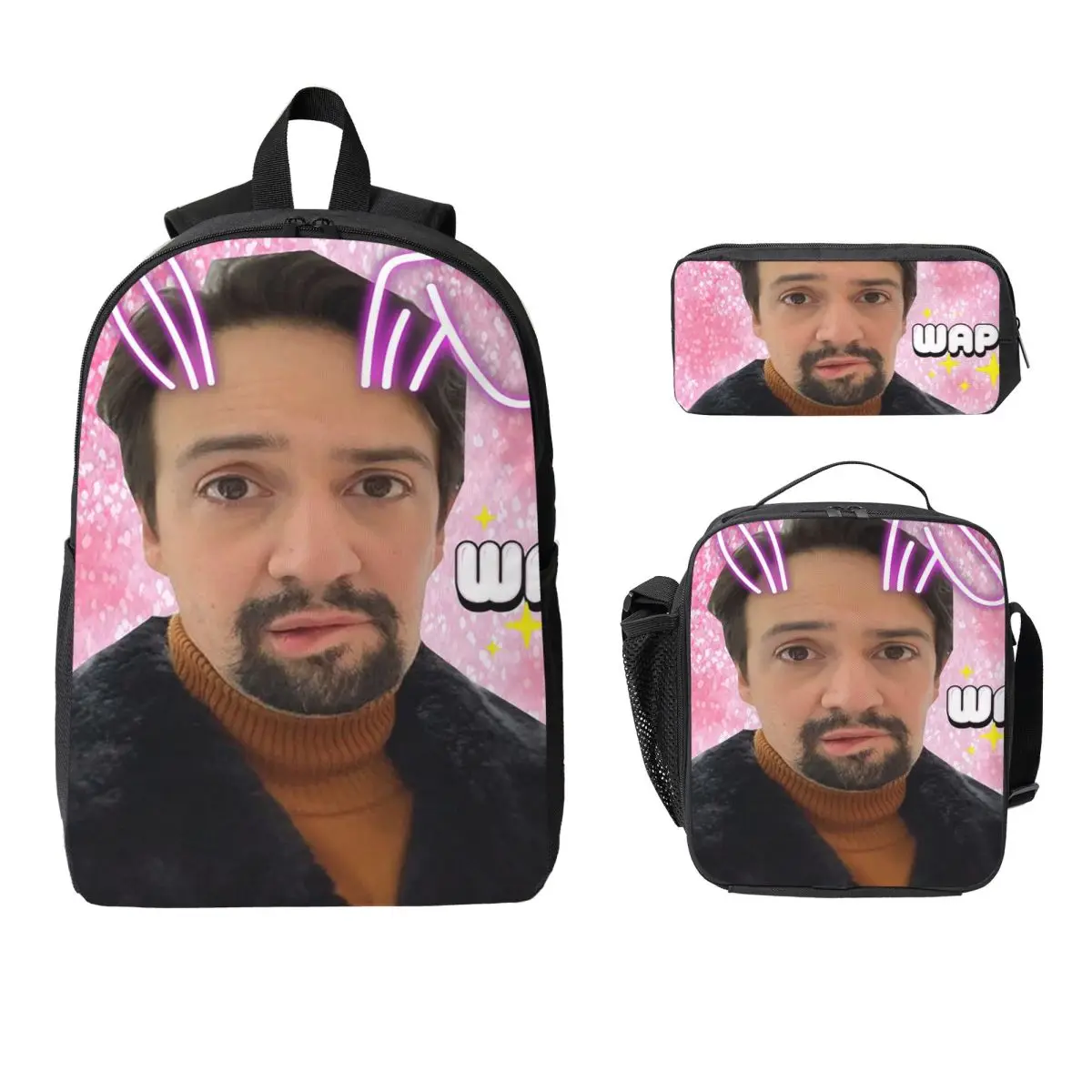 

Hamilton Backpack Boys Girls BookBag School Bag Computer Shoulder Bags 3ps Insulated Lunch Bag Pencil Case