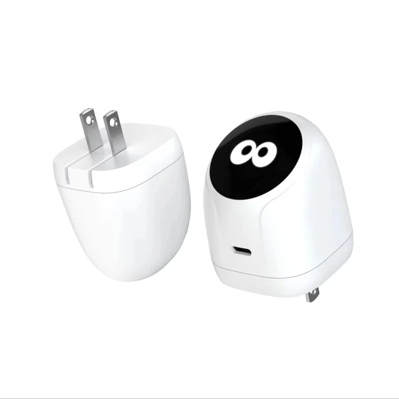 45W USB-C Power Adapter/Wall Charger Featuring Emojis, with Foldable Plug and Fast-Charging Design—Suitable for Smartphones and