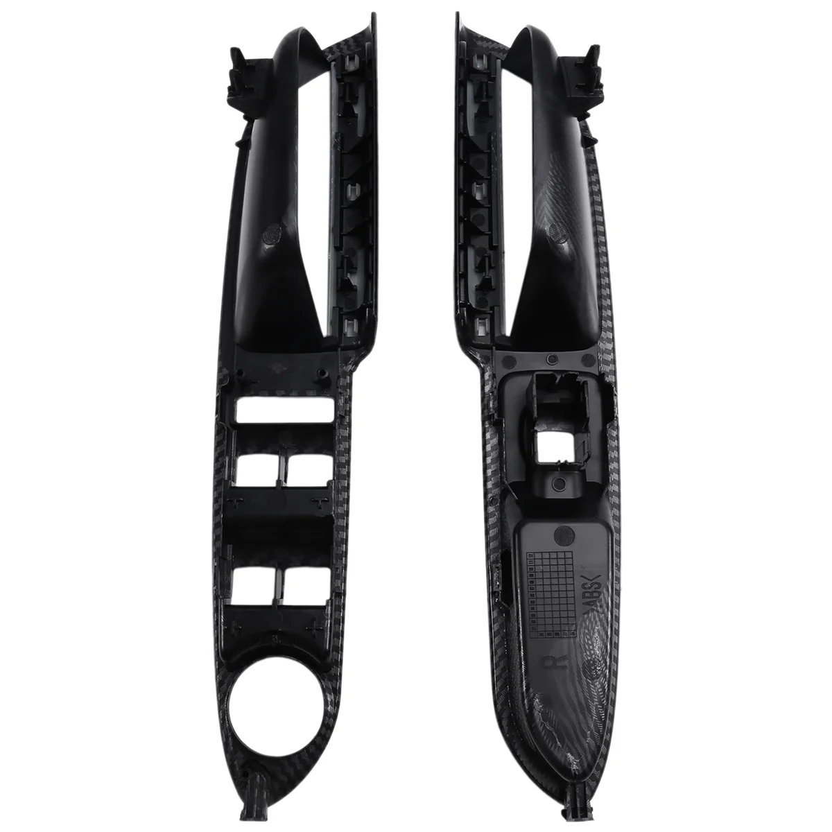 

A81R-Professional 1Pair Front Door Window Switch Panel For Ford Escape C-MAX 2013-2018 ABS Carbon Fibre Window Glass Lift Trim C