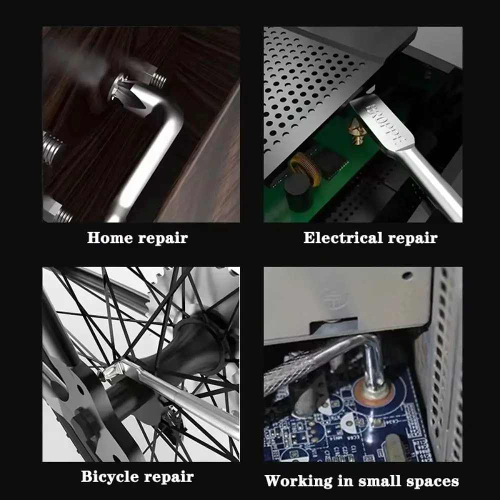 Angled Crosses Multipurpose Screwdriver Flathead Magnetic Elbow Screwdriver S2 Steel L-Shaped Z-Type Screwdriver