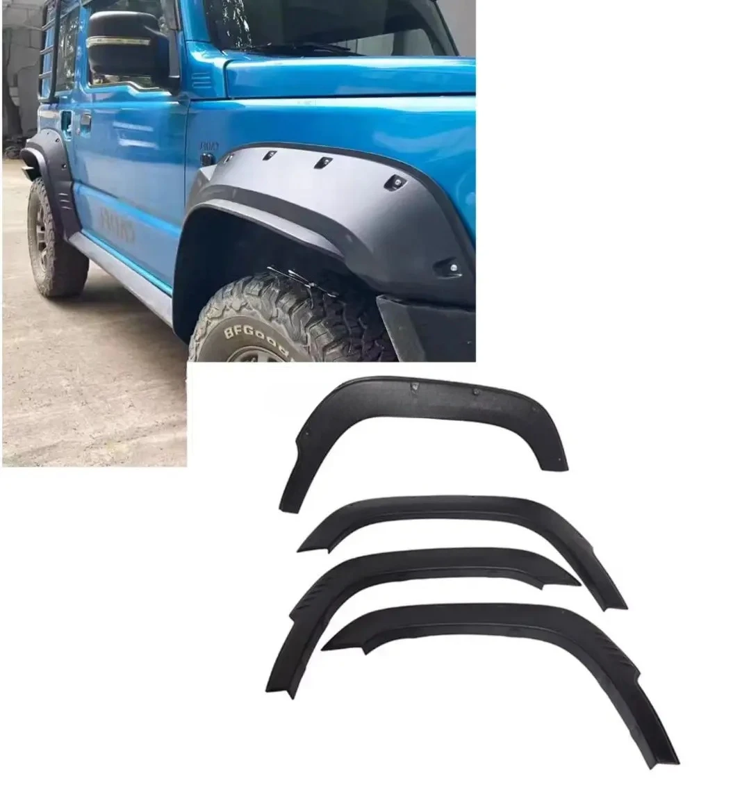 4x4 سيارة درابزين مضيئة عجلة الحاجب لسوزوكي جيمي JB64 Jb74 نوعين الحاجب عجلة