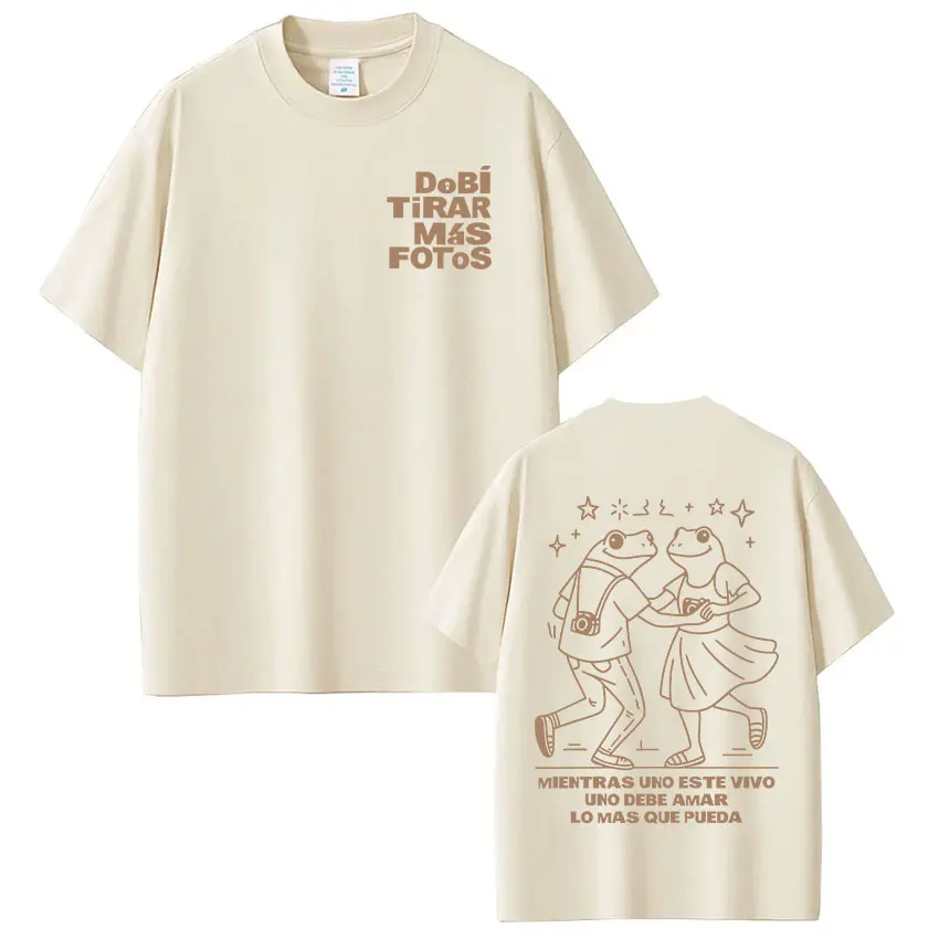 Rapper Bad Bunny Debi Tirar Mas Fotos DTMF Merch T Shirts Men's Clothing Fashion Harajuku T-shirt Casual Short Sleeve T-shirts