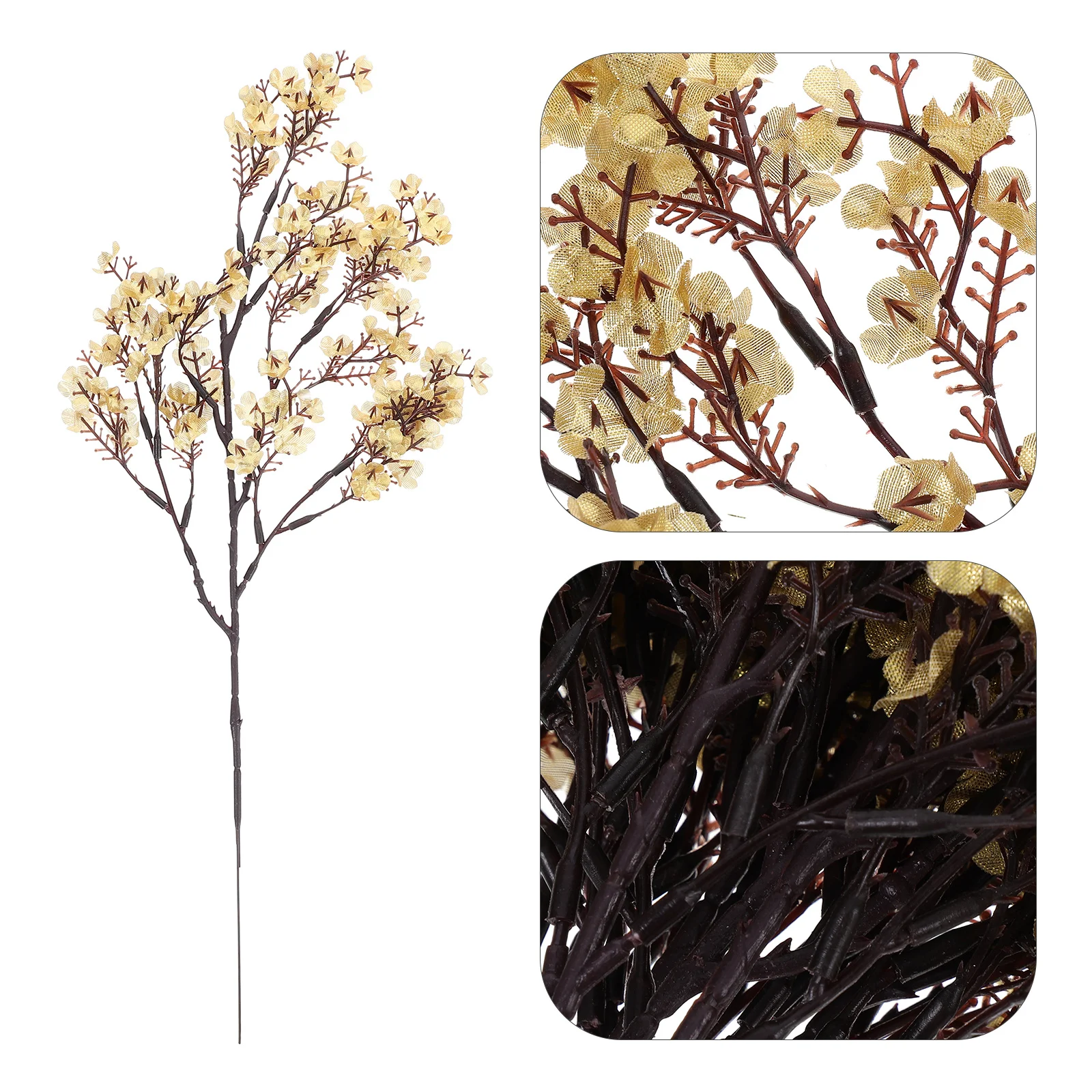 

12Pcs Artificial Babys Breath Flowers Real Touch Faux Gypsophila Stems Wedding Floral Decor Party Home Dinner Table Centerpiece