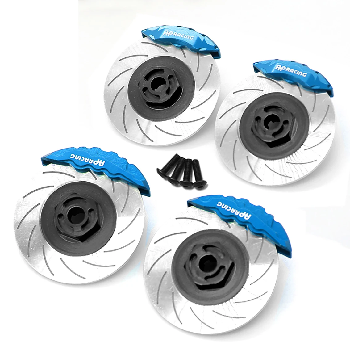 4 pz Metallo 12mm Esagonale Mozzo Ruota Cerchione Disco Freno Pinza per 3RACING Sakura D5S D5 1/10 RC Auto Parti di Aggiornamento Accessori