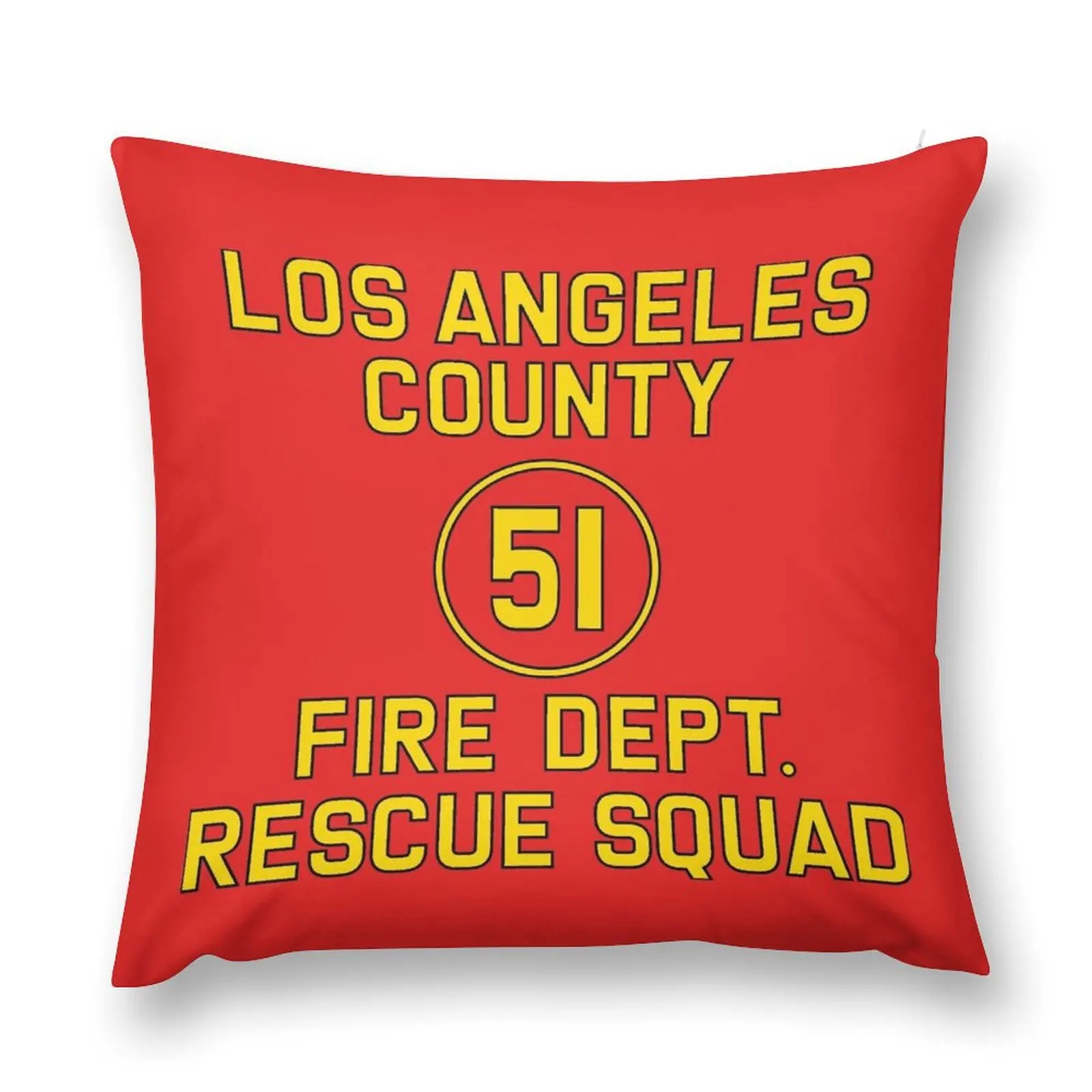 Emergency Squad 51 Side of Truck Reproduction Logo Throw Pillow Pillow Cases Cushion Cover For Sofa ornamental pillows pillow