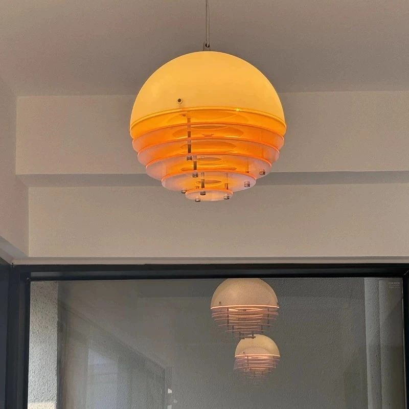 Bauhaus Vintage Restaurant Chandelier Memphis Sunset Atmosphere Bar Counter Bedside Lamp Foyer Balcony Sunset Light