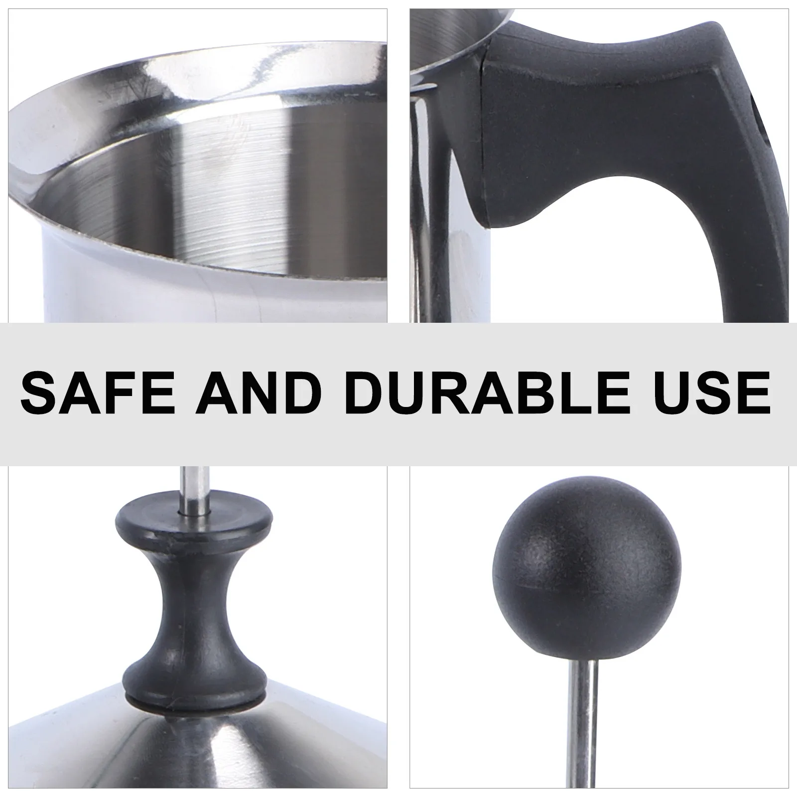 

Manual Milk Frother H held Pitcher Pump Cold Hot Espresso Stainless Steel Plastic Kitchen Bar Tool Coffee Accessory Foaming