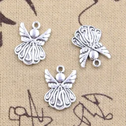 15pcs Charms Fairy Angel 21x15mm Antique Silver Color Pendants DIY Crafts Making Findings Handmade Tibetan Jewelry