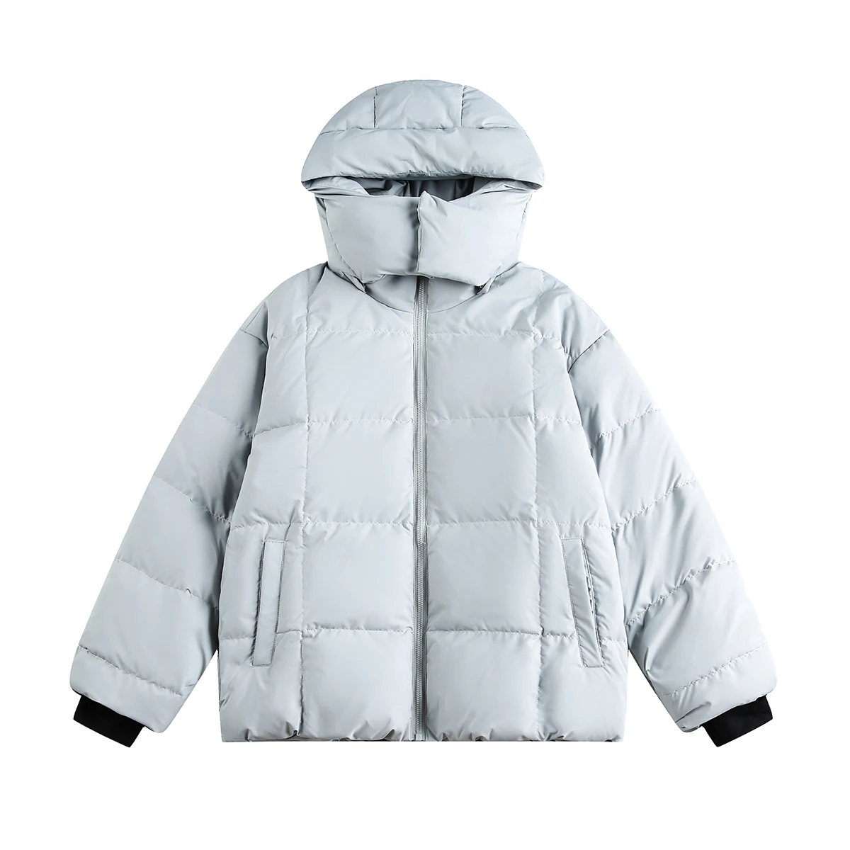 موضة انفصال مقنعين أسفل السترات الرجال النساء 2025 شتاء جديد بلون أسفل معاطف الباردة واقية الدافئة الأبيض بطة أسفل معاطف