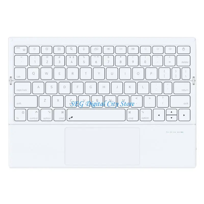 U75B Mini Portable Bluetooth-Compatible Keyboard 3 Foldable With Touch Control Trackpads for