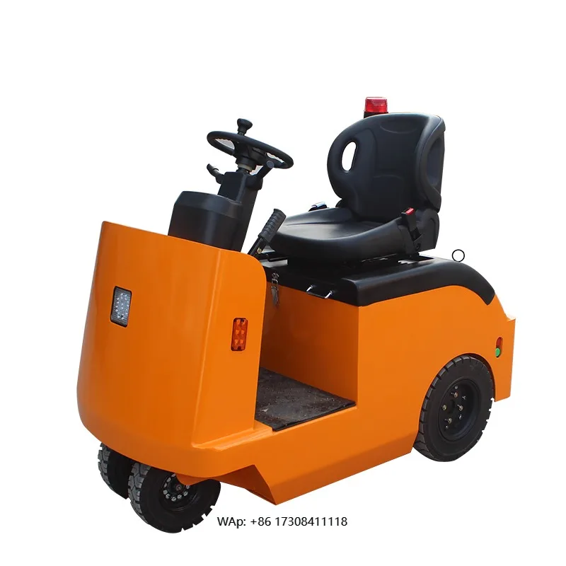 Electric Three Wheeled Vehicle Towing Cart Trailer Electric Tractor 2-ton Car Mounted Station Driving