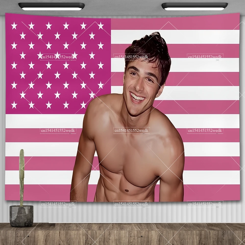 Jacob Elord Flag USA America Tapestry Funny MemeTapestry Wall Hanging Polyester Fabric Tapestries Decoration For Homes Banners