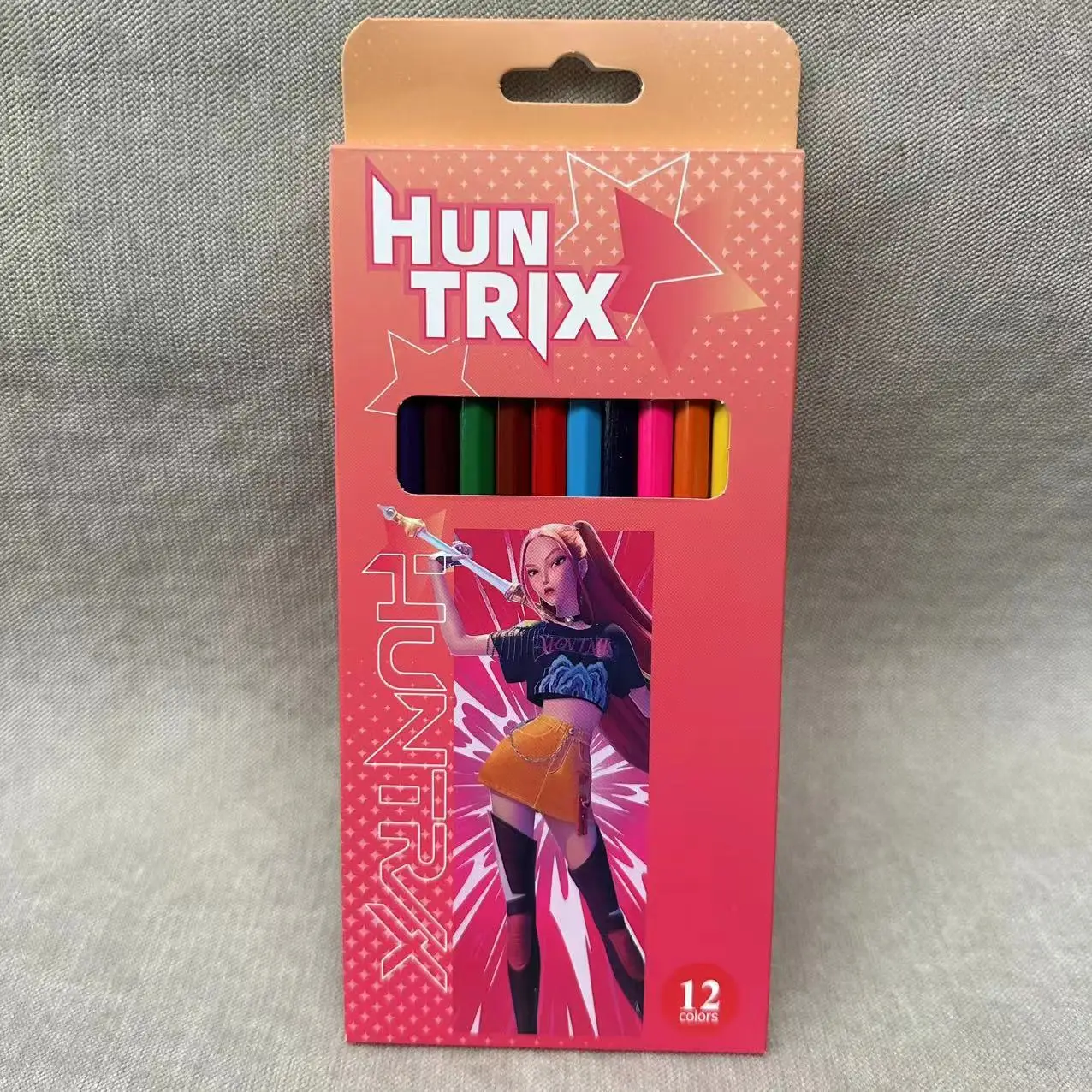 Cute Anime Colored Pencils 12Pcs HB 2B Smooth Writing Stationery Set Birthday Party Favors Back to School Gifts for Kids Fans view 6