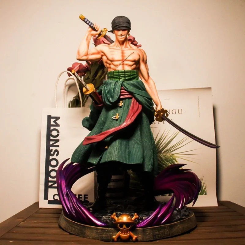 Figura de Anime de One Piece para niños, modelo coleccionable de Roronoa Dream Zoro, juguete de colección de dibujos animados, regalo de cumpleaños para niños, 21CM