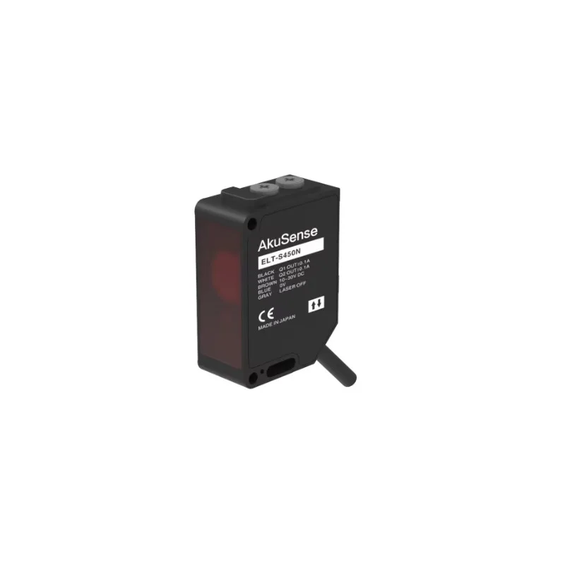 AKUSENSE ELT-S450P Long Distance Background Suppression Diffuse Reflection Laser Sensor 40cm Adjustable Sensing Distance PNP