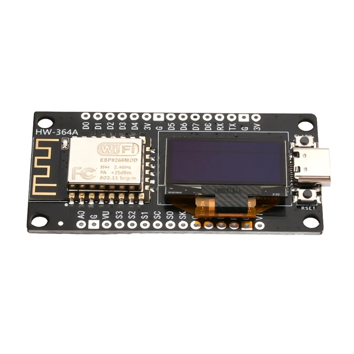 Nodemcu ESP8266 Placa de Desenvolvimento Módulo Wifi Serial CH340G com Tela OLED 0,96 para Arduino/Micropython ESP8266 (A)