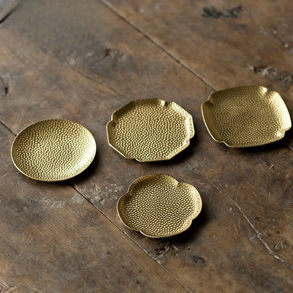 

Подставки ручной работы из чистой меди, китайская латунная подставка для чашки, дзен для кофейной чашки, бытовые теплоизоляционные салфетки, аксессуары для ча, ремесло