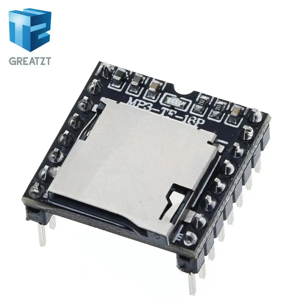 1/2/4PCS GREATZT Mini MP3 Player Module TF Card U Disk Mini MP3 Player Audio Voice Module Board For Arduino DF Play Wholesale