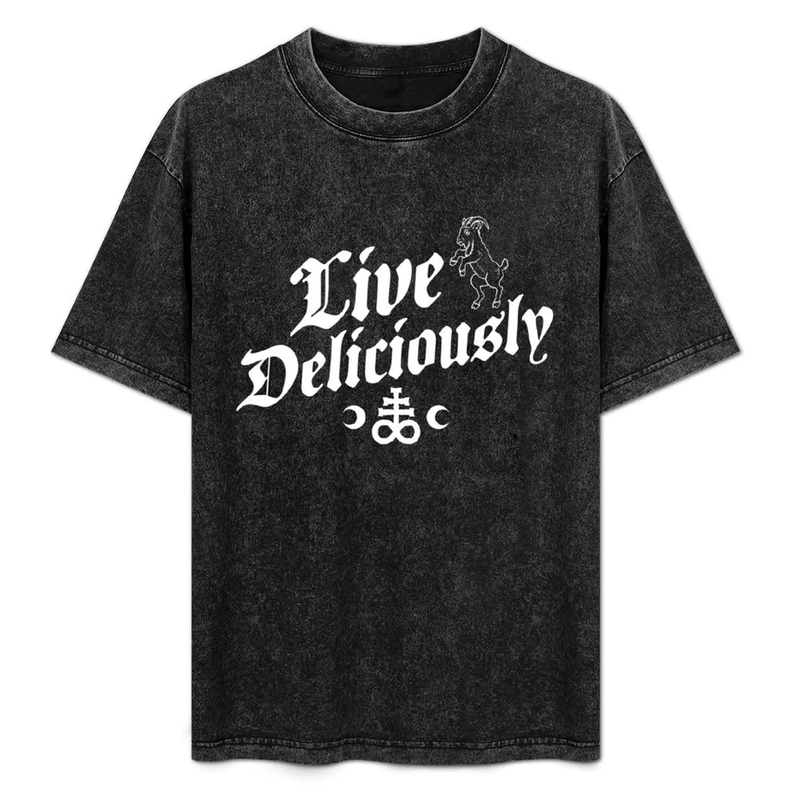 Live Deliciously T-Shirt Soft Basic Cotton Short Sleeve Tee