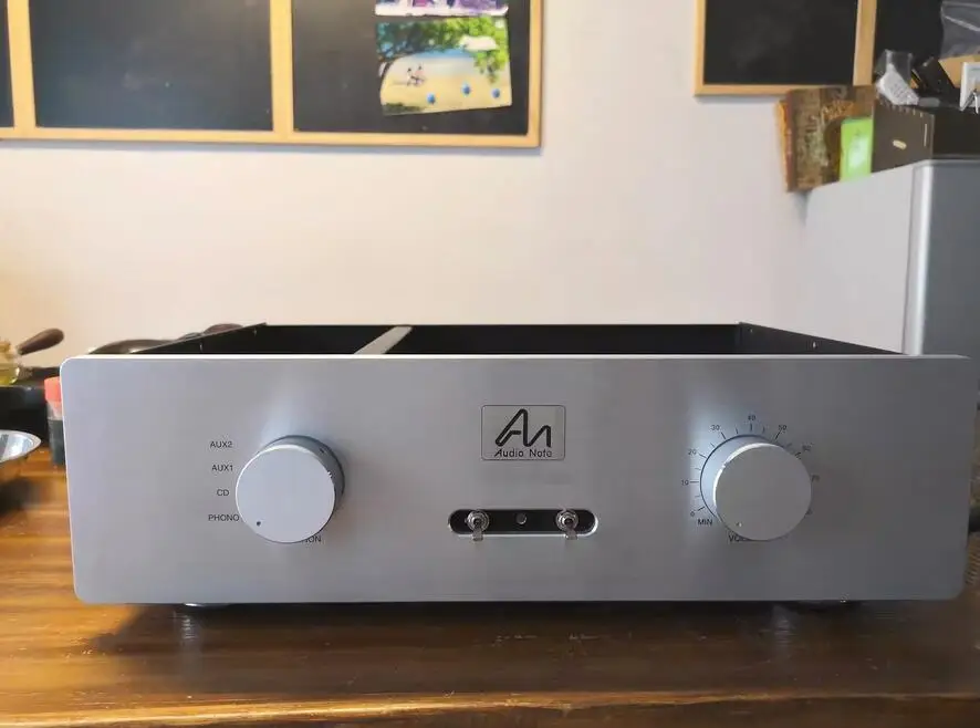 عالية الجودة لوحة ألومنيوم أنبوب المضخم لتقوم بها بنفسك الهيكل الحديد الجسم جيد التدريع مكبر للصوت الضميمة صندوق قذيفة W420 * H110 * D300mm