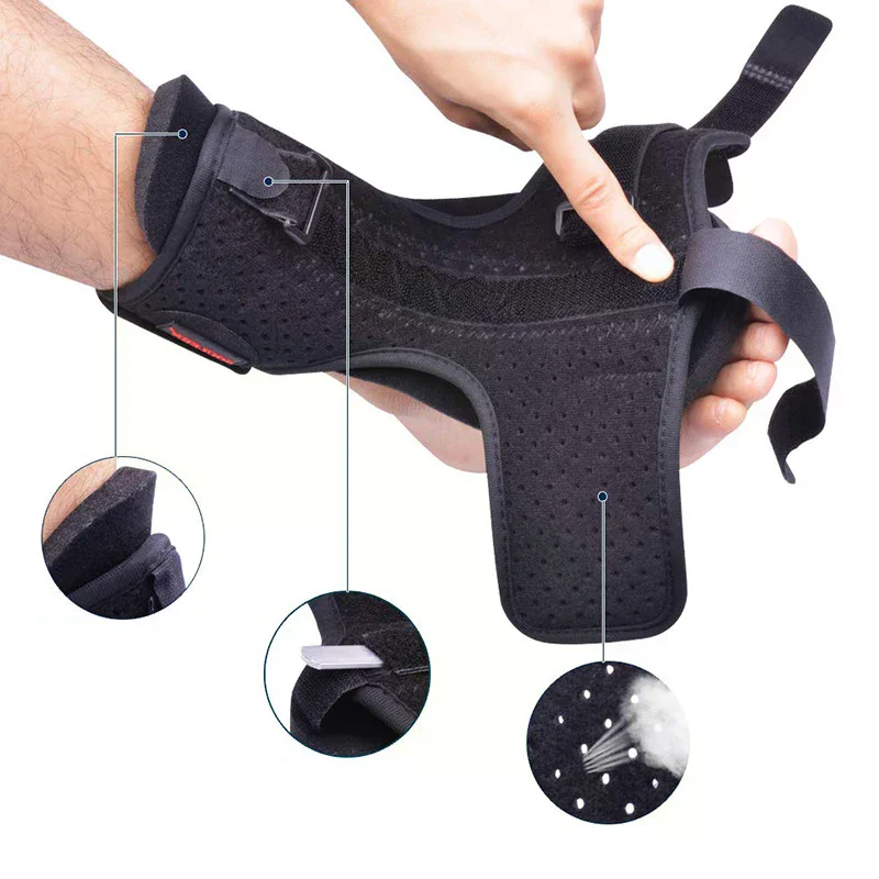 Attelle ajustable pour fasciite plantaire, orthèse de pied stabilisatrice, soulagement de la douleur