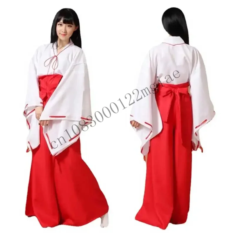 Anime Inuyasha Kikyo Cosplay Women Japanese Korea Clothes Halloween Costume CMM221