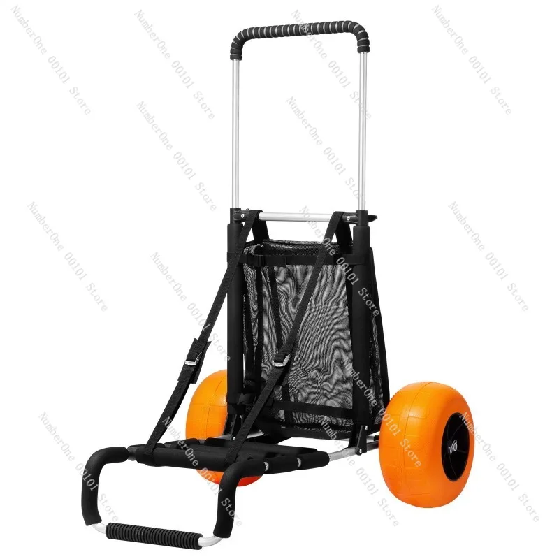 Super Large Tire Balloon Wheel Beach Trailer, Heavy-Duty Beach Cargo Truck, Beach Wheel for Easy Transport of Gear, Ideal Sand