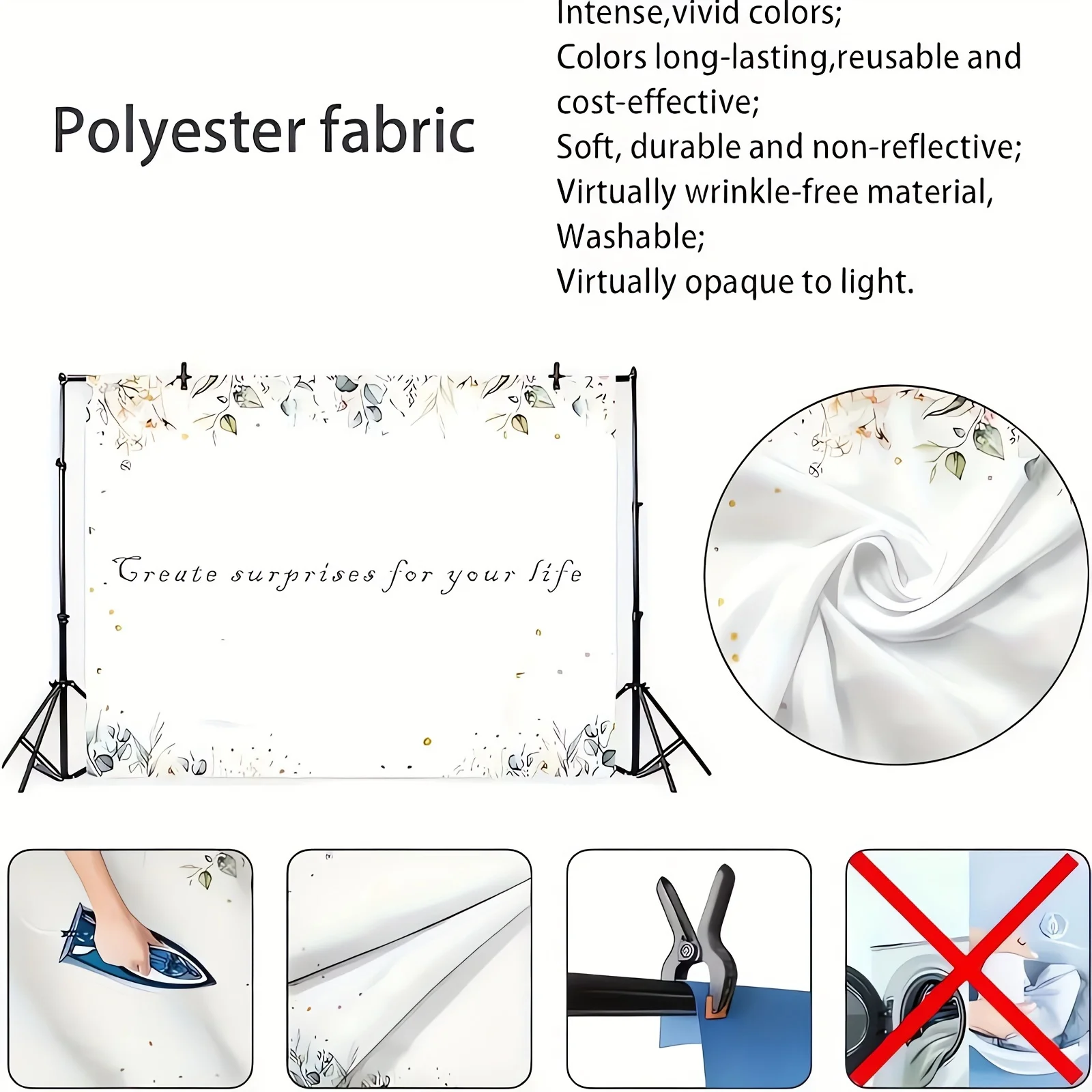 Underwater Party Background Cloth - Underwater World Theme with Fish and Underwater Design