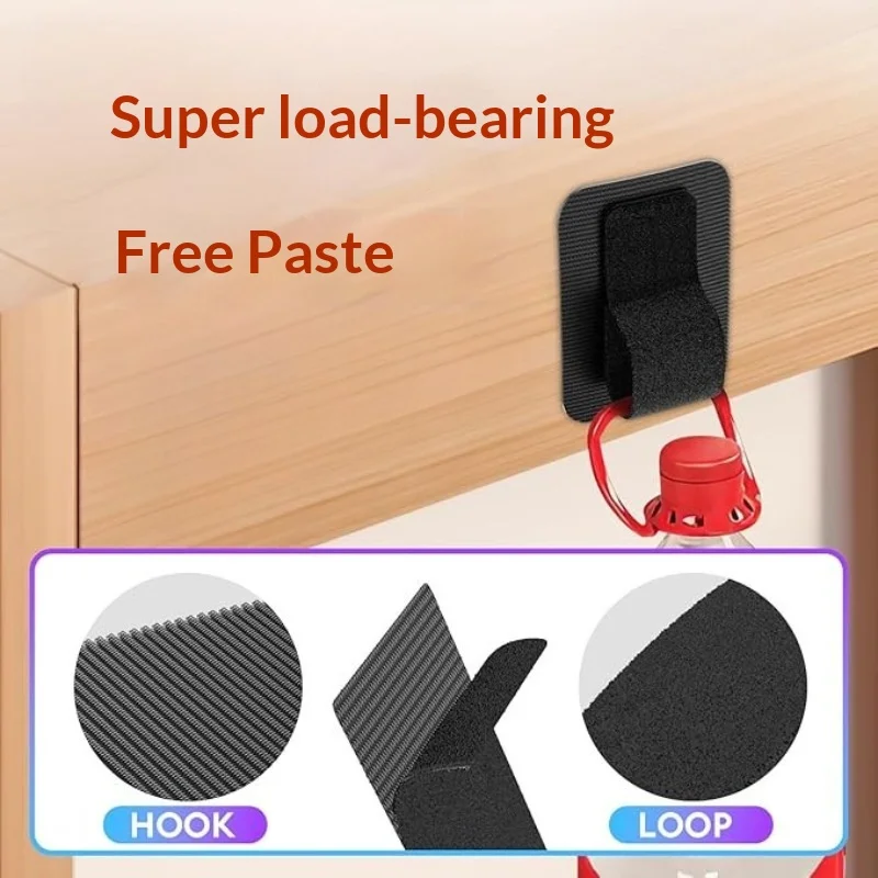 High Adhesive Self‑Adhesive Hook and Loop Cable Management Set, Separate Wire Holder Organizer for Desktop Office Cord Fixin
