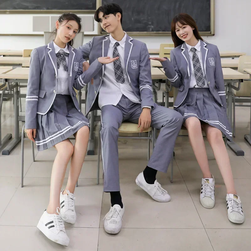 

New Japanese Jk British Style School Uniforms School Activities Class Clothing for Student Korean Fancy Fashion School Costumes