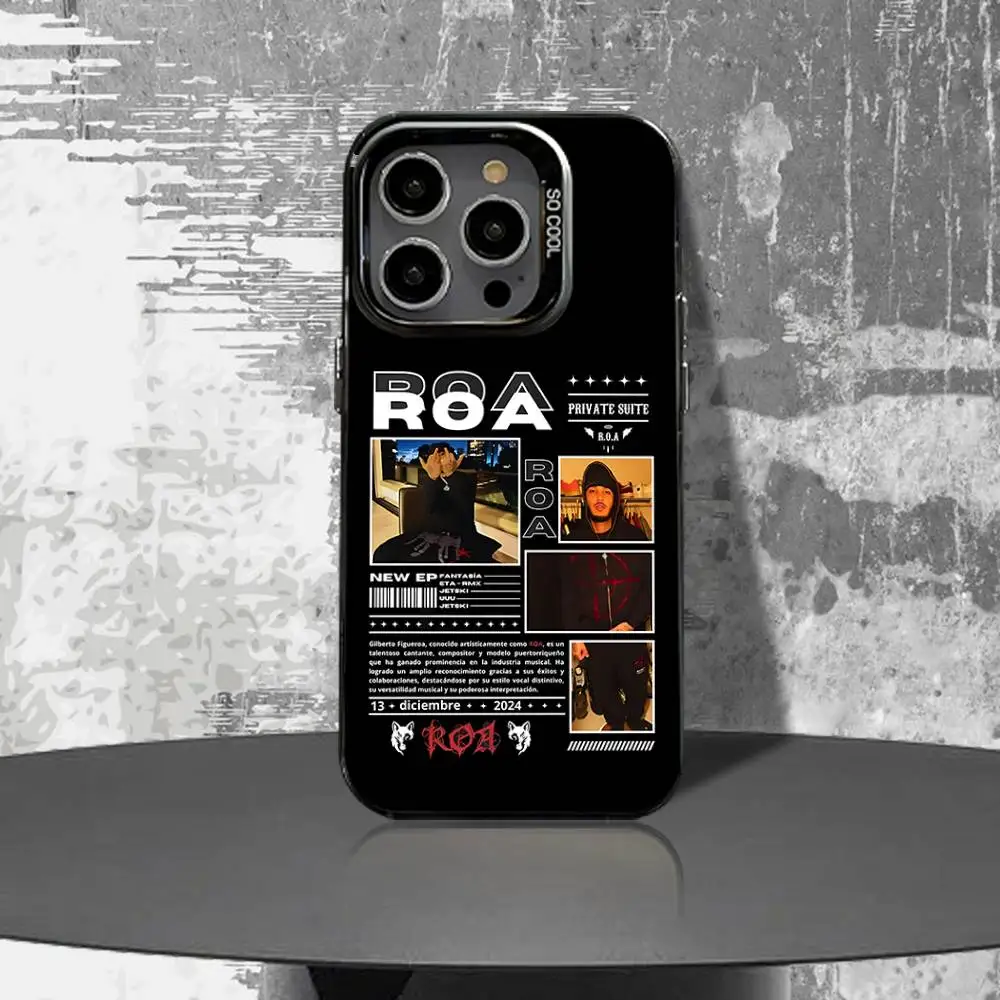 Phone Case For iPhone 16,15,14,13,12,11,Pro,XS,Max,Plus,Mini,SE4,E Rapper Roa Black Matte Shockproof Cover