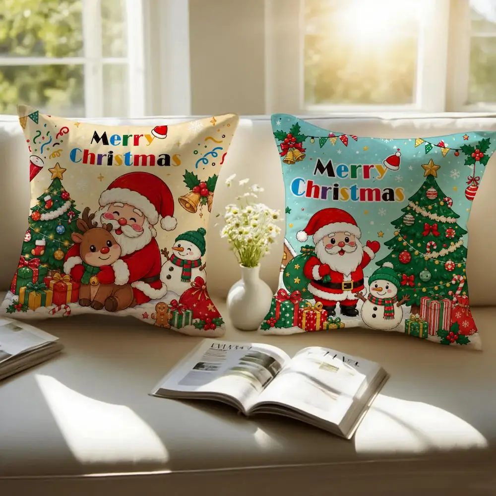 Merry Christmas Wonderland Cushion Cover Sofa Cushion Cover Personalized Gift Living Room Home Decor Pillow