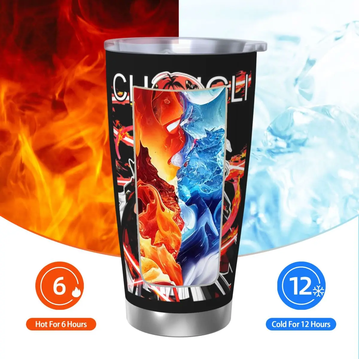 Wuthering Waves Changli Insulated Tumbler with Lid Anime Game Vacuum Thermal Mug Outdoor Travel Car Bottle Cup, 20oz