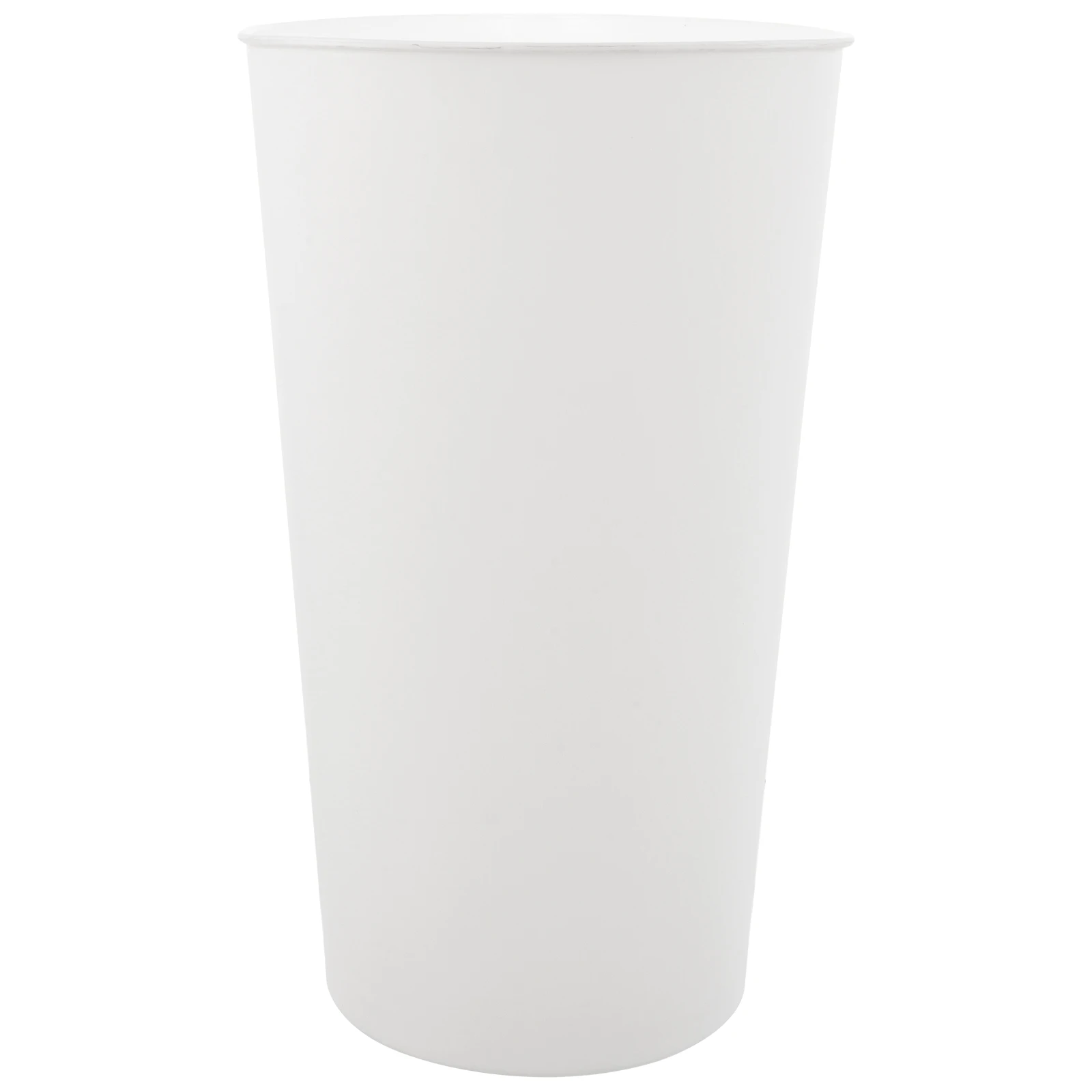

White Triangle Bucket Small Durable Simple Flower Bucket Plastic Plant Container Balcony Arrangement Wake Holder Pot
