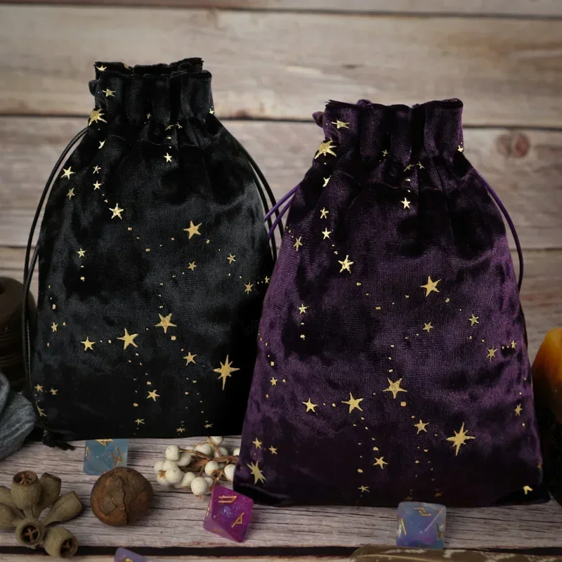 

Tarot Card Bag,Storage BagTarot Pouch with Drawstring,Velvet Storage for Tarot Pouch, Multifunctional Oracle Cards Jewelry Bags