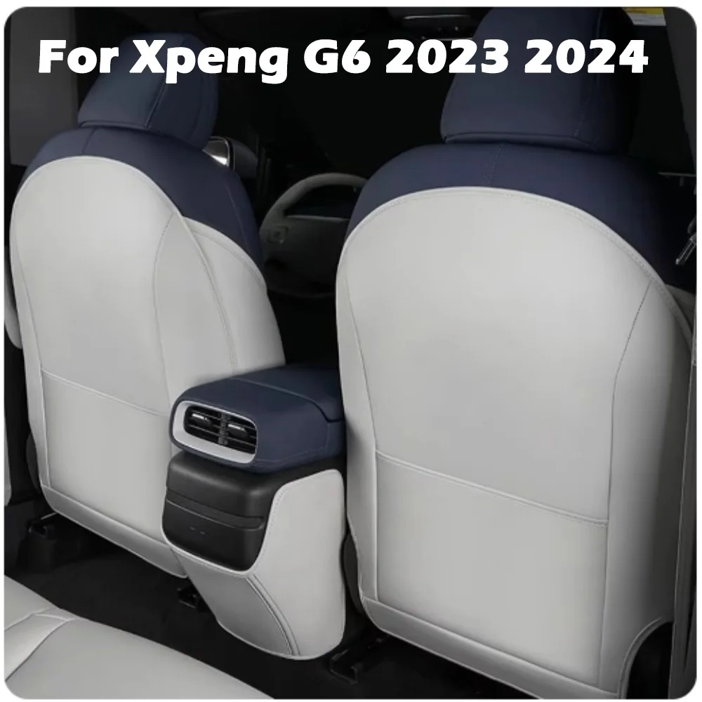 Compatible for Xpeng G6 2023 2024 Rear Seat Anti Kick Cushion,Anti-dirty Protective Mat Interior Decoration Accessories