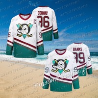 White Duck Ice Hockey Jersey Movie Version Number 96 Number 99 Home Uniform Sportswear Martial Arts Set from Mainland China