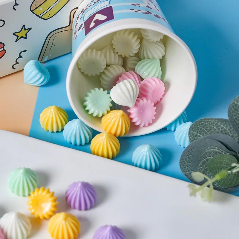 30 قطعة محاكاة صغيرة مختلطة ميرينغ السكر وهمية الحلوى نموذج الاصطناعي كريم التصوير الدعائم DIY بها بنفسك حفلة وهمية الحلوى الحلي #5