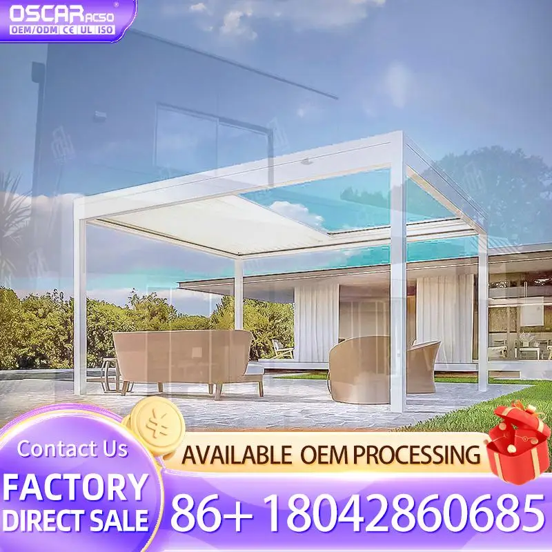 

Наружная алюминиевая биоклиматическая жалюзированная крышка для перголы для перголей в ресторане США