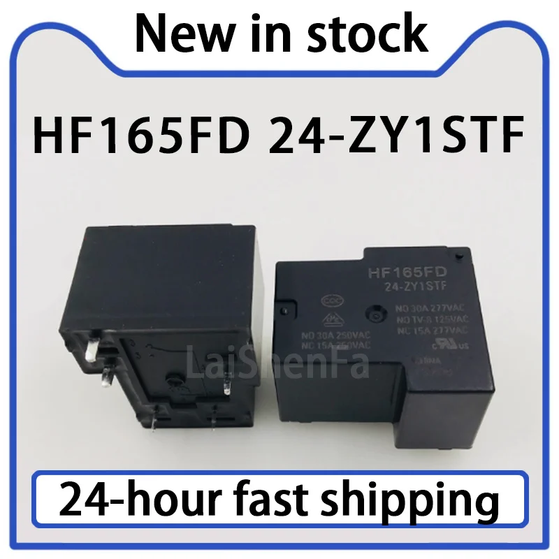 1PCS HF165FD 24-ZY1STF Relay 5-pin 30A Original Stock