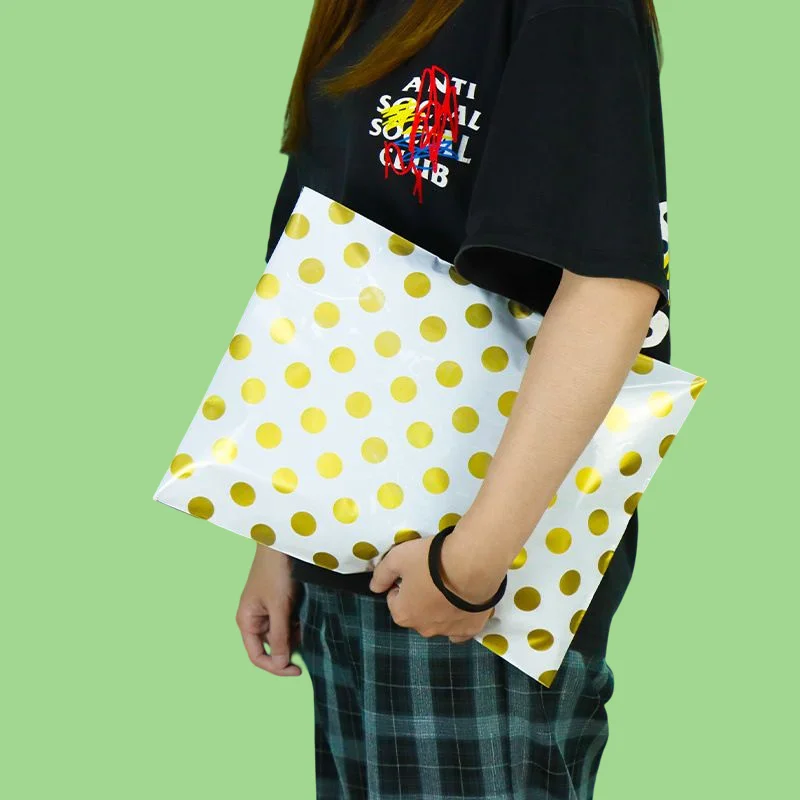 

10 large 26x37 cm polyester fashion courier envelopes, plastic packaging bags, self-sealing polymer mailing bags