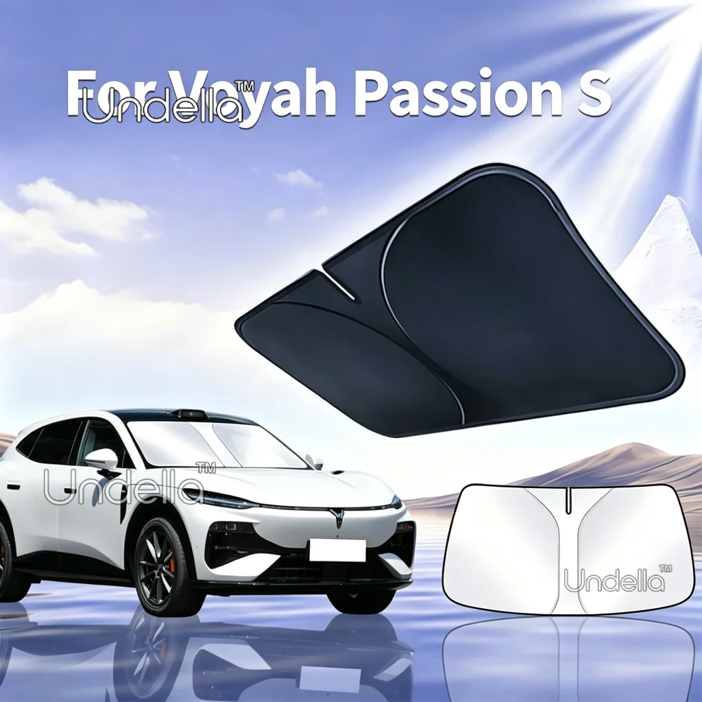 For Voyah Passion S 2026 2027 Foldable Car Sun Visor Front Windshield Sunshade Heat Insulation Cover Anti-UV Interior Accessorie