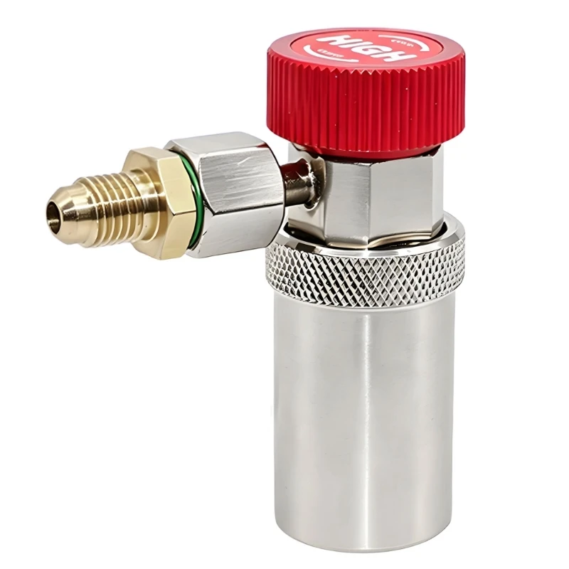 M76E R134A-Adapter, Schnellkupplungsanschlüsse, Umrüstsatz für Hochdruck- und Niedrig-Klimaanlagen-Verteilerschlauch mit 1/4" – Detail 1