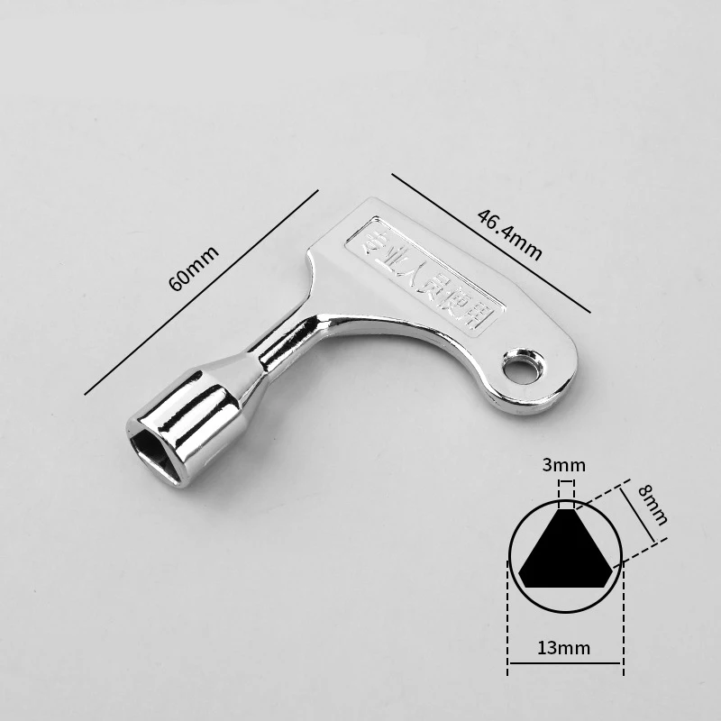 Multi-functional Internal Triangle Wrench Key Professional Plumber  for Electric Cabinet Train Subway Elevator Water Meter Valve