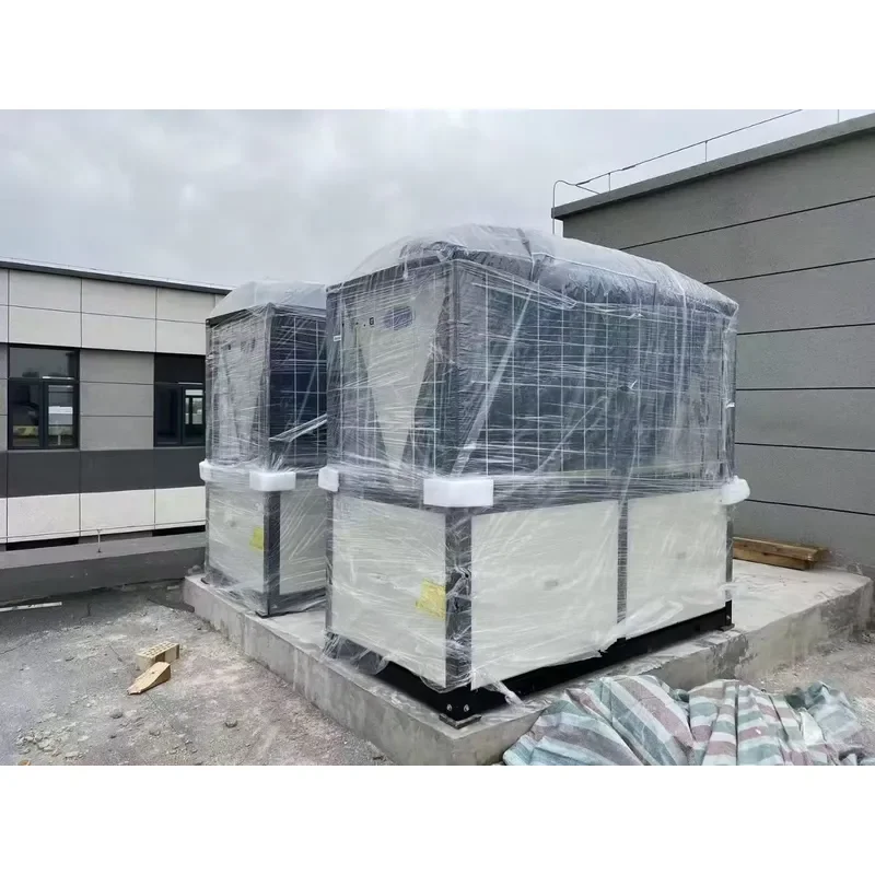 AP01 Industrial Factory Building Air Source Heat Pump Water Heater Central Unit Stainless Steel R410A for Cold Climate for